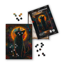 ФРЕЯ PZLD-007 Пазл деревянный Мистическая кошка 500 элемент