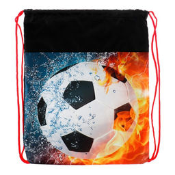 Мешок для обуви 420 х 340 мм, Calligrata МСО-5С, (мягкий полиэстер, плотность 210D), Мяч в огне  фото 8