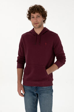 Erkek Bordo Basic Sweatshirt Sepette S_rpriz _ndirim - U.s. polo assn фото 3