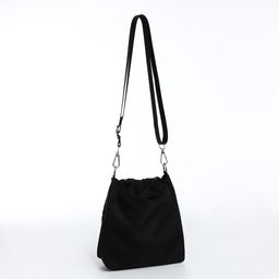 Сумка женская 20*7*18 отд на клапане, регул. ремень, черный - Simaland фото 3