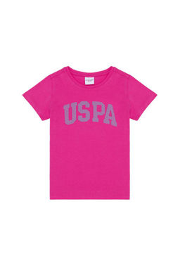 U. S. Polo Assn / Базовая футболка цвета фуксии для девочек - U.s. polo assn фото 4