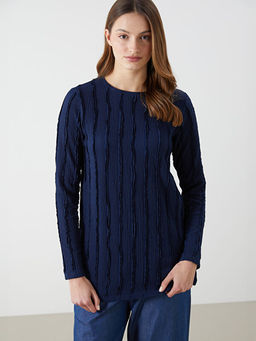 Bisiklet Yaka Dokulu Kad?n Tunik