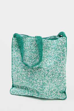 FISH BEADED MINI BUCKET BAG - Zara фото 4