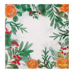 Цена за 2 шт. Салфетки бумажные «Новогодний аромат», однослойные, 24×24 см, 50 шт.