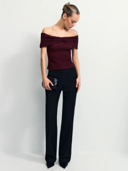 Топ со спущенными плечами / Zarina  фото 3