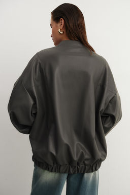 Куртка из эко-кожи с рельефами - Mollis фото 4