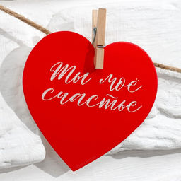 Гирлянда с прищепками и пожеланиями-валентинками Моей половинке, 7 штук - Simaland фото 6