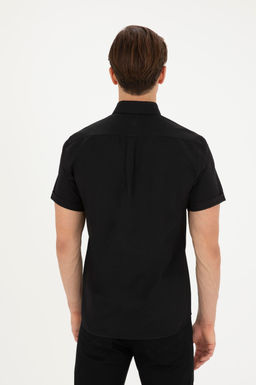 Мужская черная рубашка с коротким рукавом - U.s. polo assn фото 5