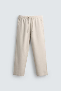 TEXTURED RELAXED FIT TROUSERS - Zara фото 7