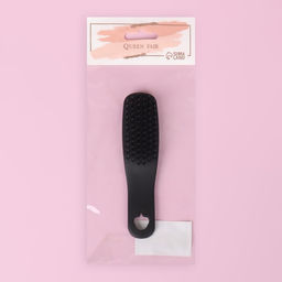 Расчёска массажная, 3.5×13.2 (±1) см, чёрная