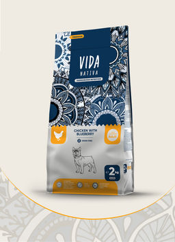 Корм Vida Nativa для взрослых собак мелких пород с курицей и черникой P02134003