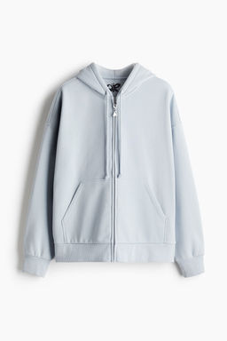 Chaqueta sudadera oversize con capucha y motivo