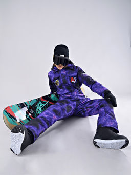 Женский зимний сноубордический комбинезон Alpha Endless 222/220518-2_013 Фиолетовый  фото 26