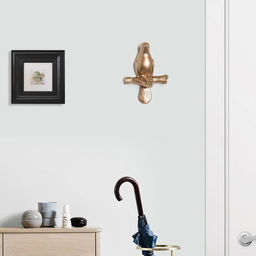 Декор настенный с вешалкой TAKE IT EASY «Голубь», панно, 10.5×7 см, золото