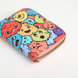 Кошелёк на молнии, разноцветный