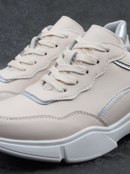 03-YJ435-2 BEIGE Кроссовки женские (натуральная кожа)