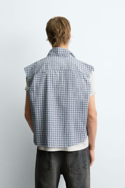 CROPPED FIT CHECK SHIRT - Zara фото 11