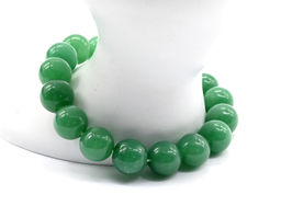 Браслет шарик 12мм из нефрита искусственного