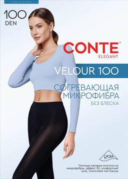 Колготки теплые CONTE VELOUR 100 nero - Conte elegant фото 2