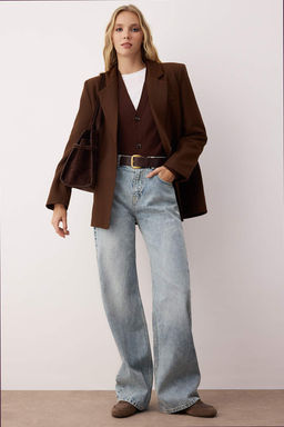 Mavi Yuksek Bel Bel Wide Leg Jeans TWOAW26JE00079 - Trendyolmilla фото 5