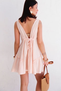 12534 Платье пляжное кремовое из хлопка - Martichelli фото 11