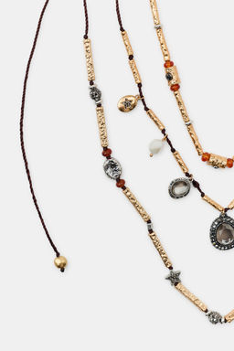 PACK 3 COLLARES CORD?N CHARMS JOYAS / Dorado - Zara фото 5