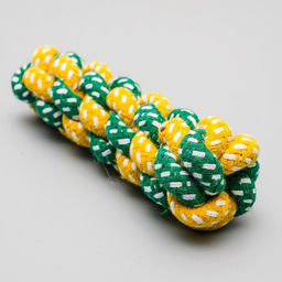 Игрушка канатная плетеная до 45 г, до 14 см, микс цветов - Пижон фото 2