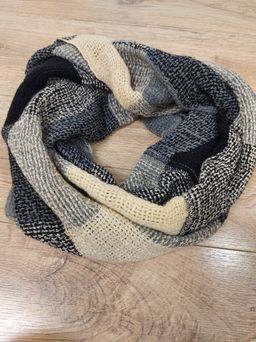 TS-AC-1199-2BLUE ЖЕНСКИЙ ШАРФ ТРИКОТАЖНЫЙ