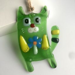 Сувенир Кот с цветком - Стрекоза фото 2