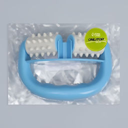 Массажёр «Роллер», с шипами, универсальный, 14×10×5 см, голубой