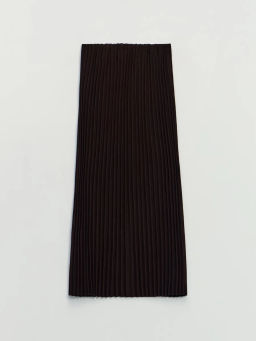 Плиссированная юбка из искусственной замши / Zarina  фото 9