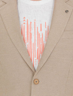 Camel Slim Fit Ceket