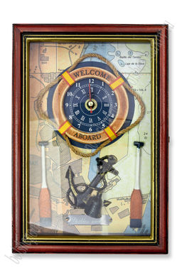 Ключница деревянная 17*25 см, №1 (в ассортименте)