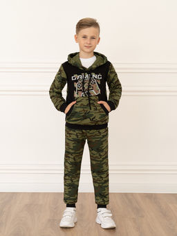 Костюм детский хакичерный принт джойстик