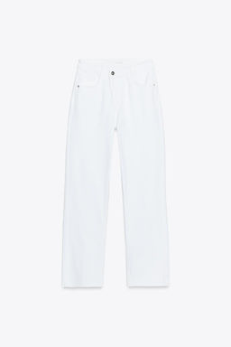 JEANS Z1975 STRAIGHT HIGH-WAIST CROSSOVER WAIST - Zara фото 28