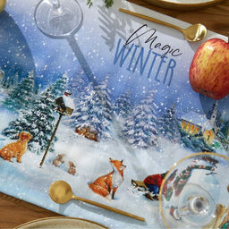 Дорожка Этель Рождественский вечер 30х70 см, 100% хлопок, саржа 190 г/м2 фото 3