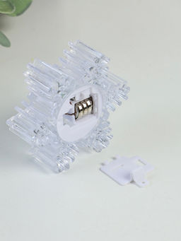 Светодиодная свеча LED RISALUX Снежинка, ночник, 3?LR1130, прозрачный, 7?7?4.5 см