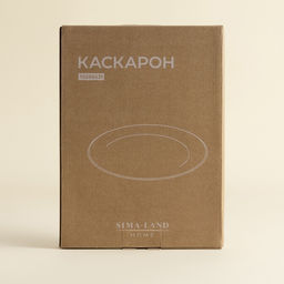 Тарелка для подачи SL Home «Каскарон», 25.4×18.5×2.5 см, овальная, костяной фарфор, белая