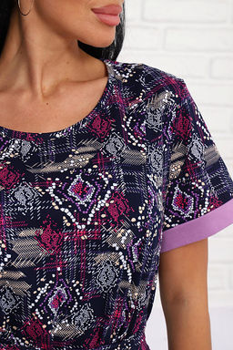 Платье с карманами (01008, фиолетовый) - Плиона фото 13