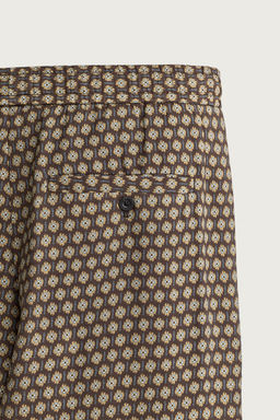 PANTAL?N CINTURA JOGGER ESTAMPADO / Marr?n - Zara фото 9