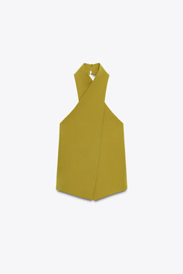 CREPE CROSSOVER TOP