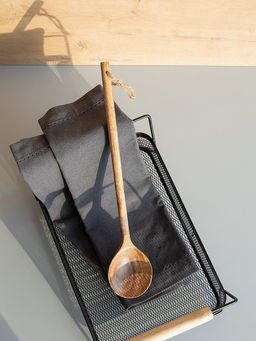 Ложка сервировочная из дерева манго 35x7 коричневый дерево манго