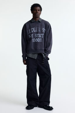 Sudadera estampada Oversized Fit - H&m фото 6