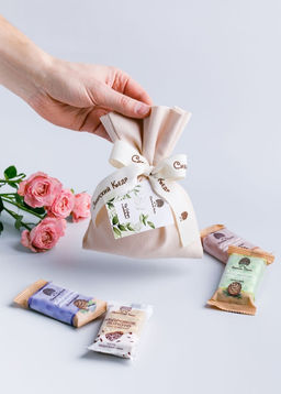 Подарочный набор ?Мешок бежевый?, 155 г - Сибирский кедр фото 2