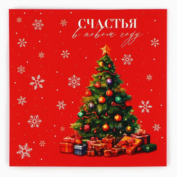 Цена за 5 шт. Коробка для сладостей «Счастье в Новом году», 20 х 15 х 5 см