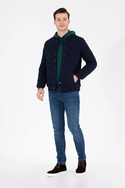 Мужской вязаный кардиган с каменным воротником-стойкой Неожиданная скидка в корзине - U.s. polo assn фото 4