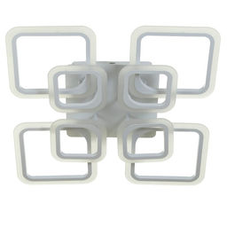 Люстра с ПДУ 59117/8WT, LED, 240 Вт, 3000-6000К, диммер, белый, 55×55×10 см