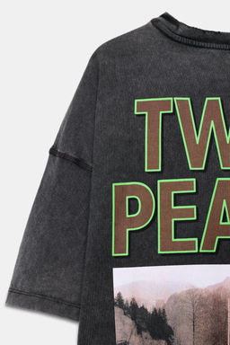 TWIN PEAKS METALLIC PRINT T-SHIRT - Zara фото 5
