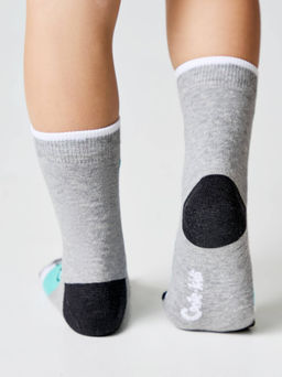 Цена за 2 пары Conte-kids Хлопковые носки "Веселые ножки" серый