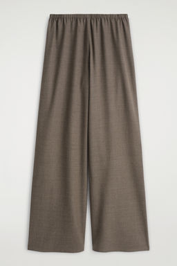 PANTAL?N WIDE LEG EN MEZCLA DE LANA